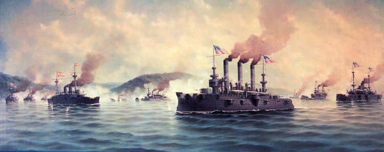 Battle of Santiago de Cuba The Naval Battle in Santiago July 3 1898 The SpanishCuban