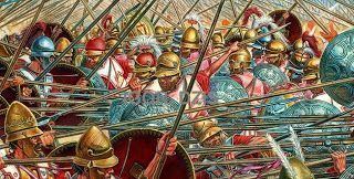 Battle of Sellasia IGOR DZIS BATTLE PAINTING The Battle of Sellasia 222 BC obrazy