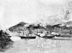Battle of Shimonoseki Straits httpsuploadwikimediaorgwikipediacommonsthu