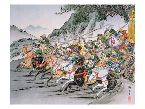 Battle of Shizugatake Battle of Shizugatake Pass 1583 Giclee Print by Japanese School at