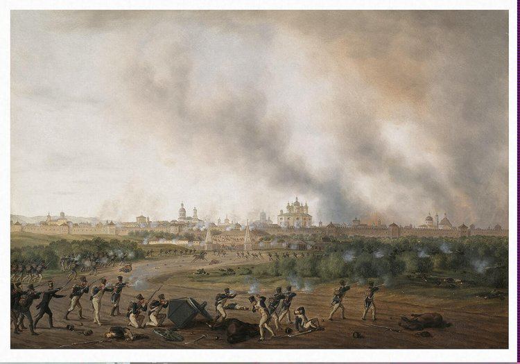 Battle of Smolensk (1812) Adam Albrecht Battle of Smolensk on 18 August 1812 State Museum