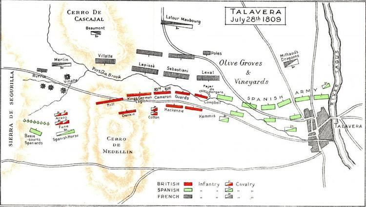 Battle of Talavera Battle Honour 39TALAVERA39 Royal Irish Virtual Military Gallery