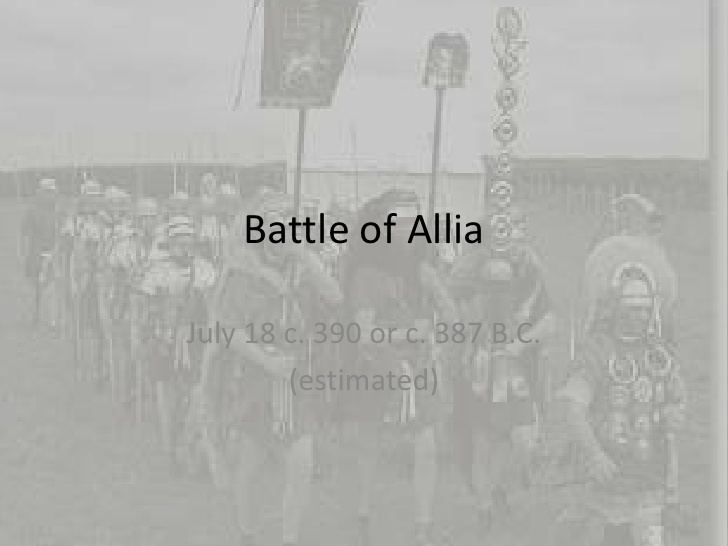 Battle of the Allia Battle Of Allia