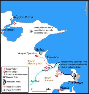 Battle of the Bagradas River (239 BC) httpsuploadwikimediaorgwikipediaenthumbb