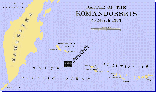 Battle of the Komandorski Islands USN Combat Narrative The Aleutians Campaign