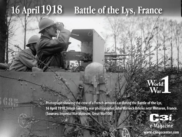 Battle of the Lys (1918) 16 April 1918 Battle of the Lys France WWI C3i Ops Center