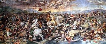 Battle of the Milvian Bridge httpsuploadwikimediaorgwikipediacommonsthu