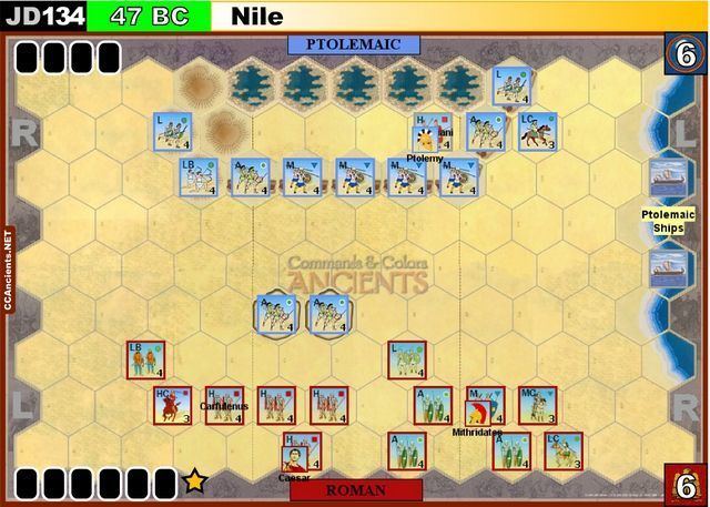 Battle of the Nile (47 BC) JD134 Nile 47 BC Ancients Commands and Colors System