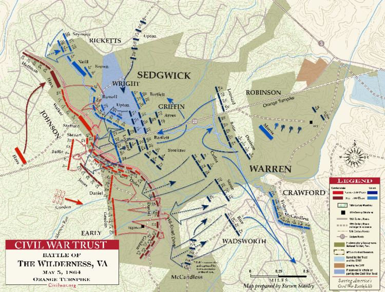 Battle of the Wilderness Battle of The Wilderness Orange Turnpike May 5 1864