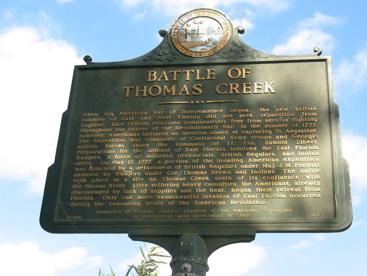 Battle of Thomas Creek digitalcommonsunfeducontexthistoricalarchitec