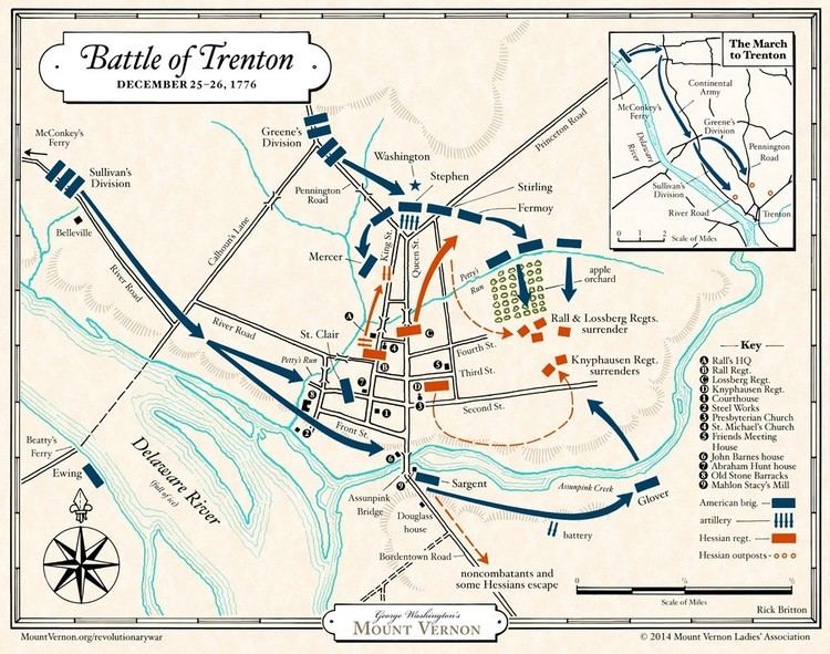 Battle of Trenton Battle of Trenton George Washington39s Mount Vernon