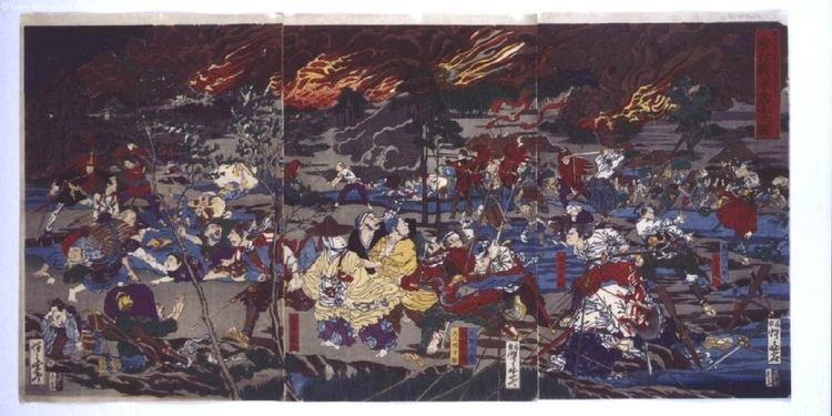 Battle of Ueno Kawanabe Kyosai The Battle of Ueno Defeat Edo Tokyo Museum