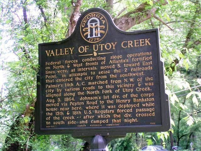 Battle of Utoy Creek Georgia Civil War Markers