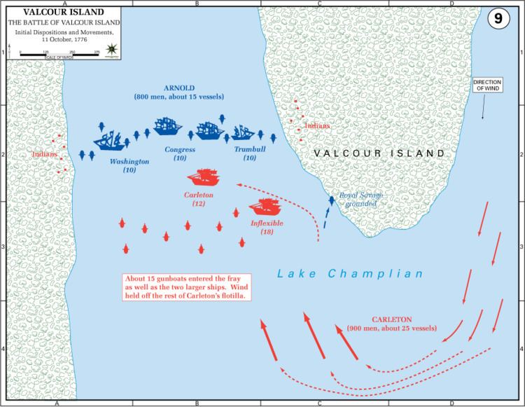 Battle of Valcour Island Battle of Valcour Island in the American Revolution