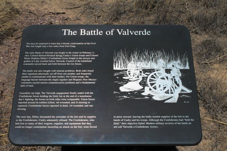 Battle of Valverde wwwcivilwarjourneysorgimagesFtCraig49jpg