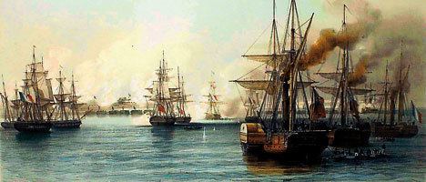 Battle of Vuelta de Obligado Britain and France confront Argentina the Battle of Obligado 1845