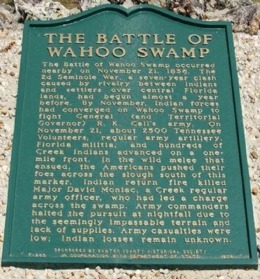 Battle of Wahoo Swamp wwwhmdborgPhotos1150Photo150163jpg