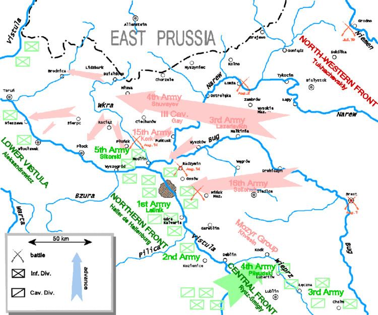 Battle of Warsaw (1920) httpsuploadwikimediaorgwikipediacommons99