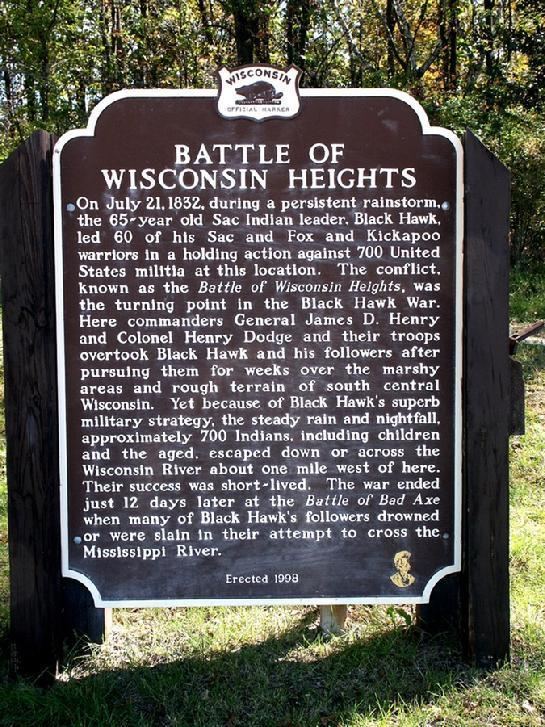 Battle of Wisconsin Heights Sauk County Historical Society