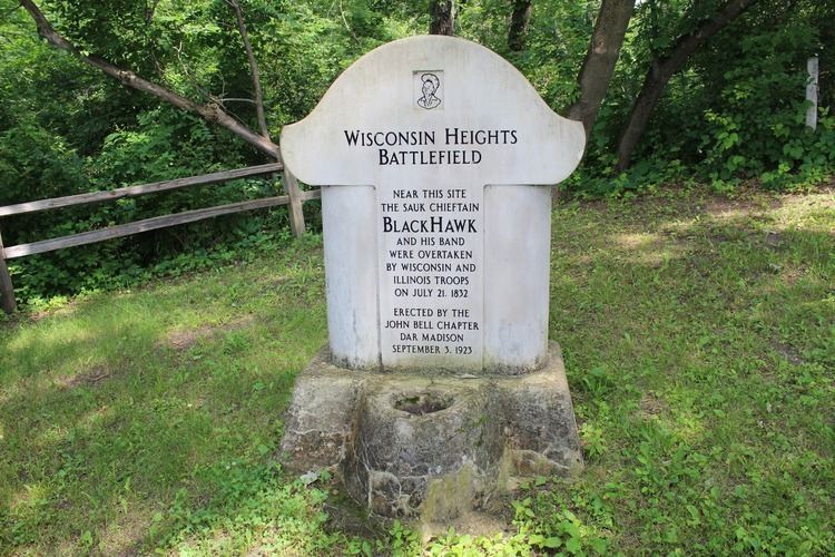 Battle of Wisconsin Heights Wisconsin Historical Markers Marker 395 Battle of Wisconsin Heights