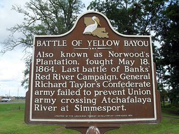 Battle of Yellow Bayou wwwcivilwaralbumcomlouisiana20102010yellowbay