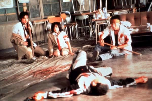 Battle Royale (film) movie scenes Battle Royale of course is not a perfect film there are definite plot holes If the event is supposed to be televised how come none of the kids have ever 