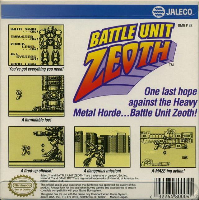Battle Unit Zeoth Battle Unit Zeoth Game Giant Bomb