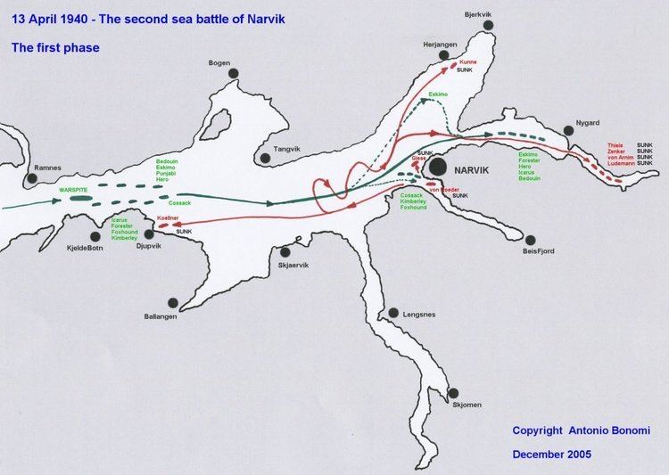 Battles of Narvik The Second Battle of Narvik 13 April 1940 Naval History Forums