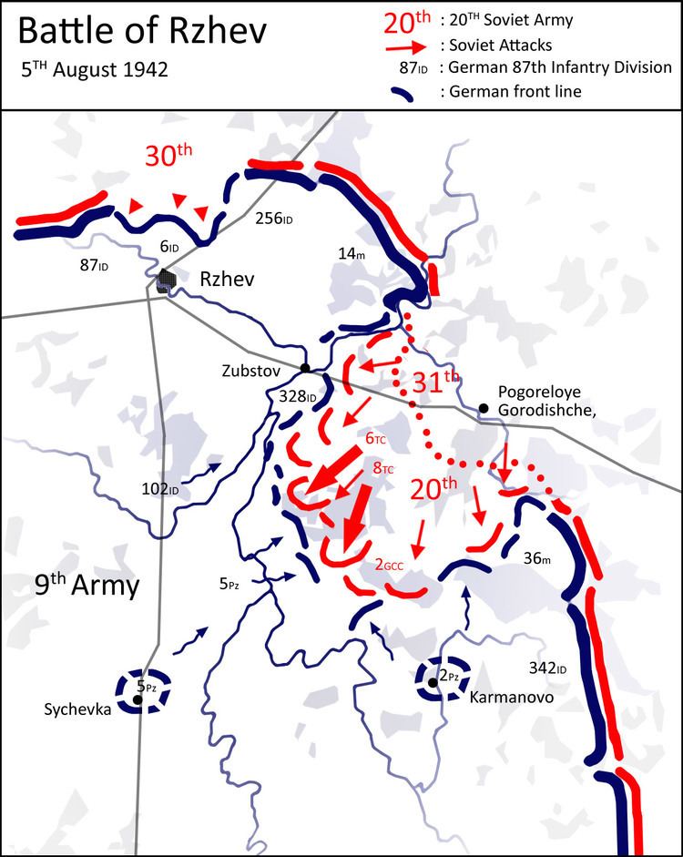 Battles of Rzhev Battle of Rzhev Summer 1942 Wikiwand