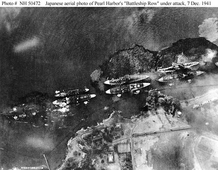 Battleship Row Battleship Row during the Pearl Harbor Attack