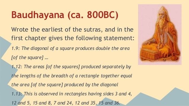 Baudhayana sutras Pythagorasfinal