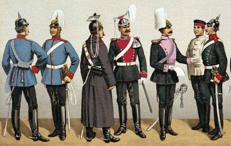 Bavarian Army Schwere Reiter Ulanen und Chevaulegers um 1890 Bavarian Army