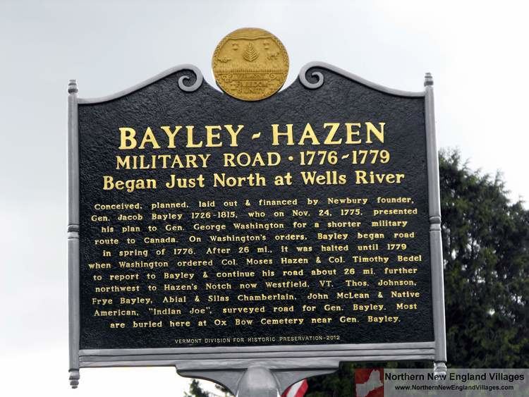 Bayley Hazen Military Road BayleyHazen Military Road Northern New England Villages