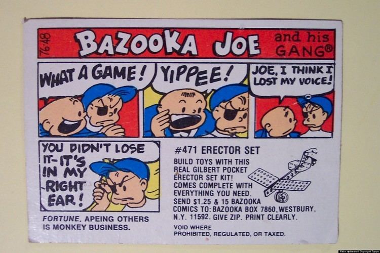 Bazooka Joe Bazooka Joe Character Chewed Up And Spit Out By Topps Inc After