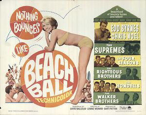 Beach Ball (film) Beach Ball 1965 Original Movie Poster Comedy Musical eBay