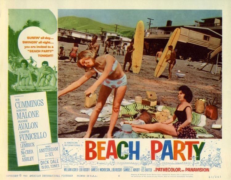 Beach Party movie scenes Lobby Card for Beach Party 1963 