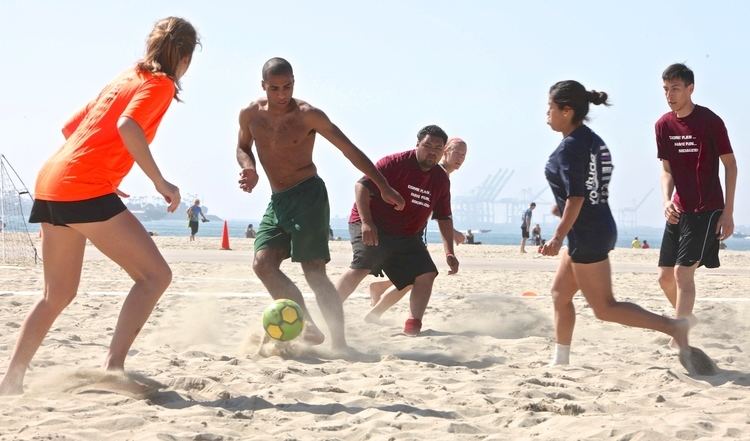 Beach soccer Summer 5v5 Coed Beach Soccer in Long Beach Volitude Sports