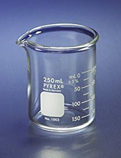 Beaker (glassware) Corning Pyrex 1000600 Glass 600mL Graduated Low Form Griffin Beaker