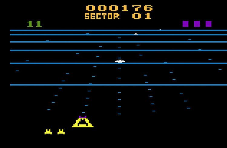Beamrider Game review Activision Beamrider for Atari 2600 an amazing shooter