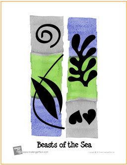Beasts of the Sea Beasts of the Sea Matisse quotLearn to Watercolorquot Project