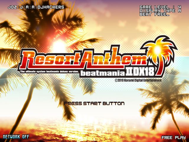 Beatmania IIDX 18 Resort Anthem Beatmania IIDX 18 Resort Anthem for Konami Bemani PC Type The