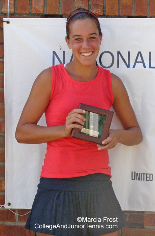 Beatrice Capra 2009 USTA NATIONAL SPRING JUNIOR TENNIS CHAMPIONSHIPS 18s