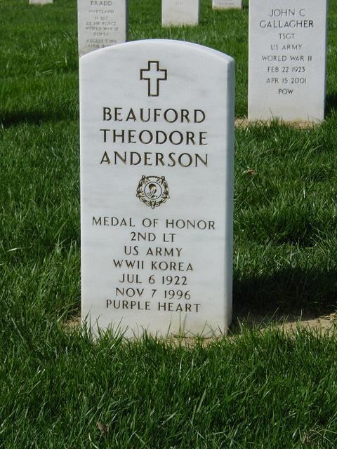 Beauford T. Anderson Beauford T Anderson Second Lieutenant United States Army