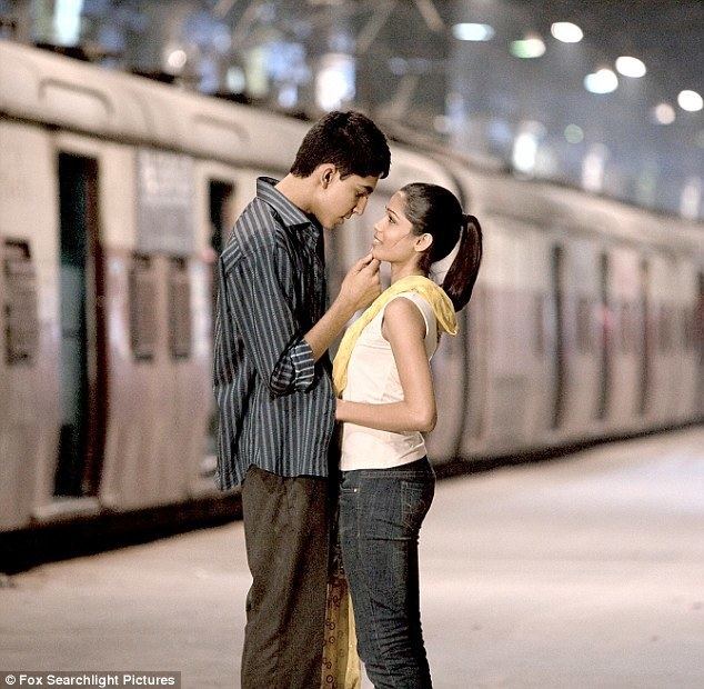 Beautiful (2008 film) movie scenes Co stars Dev met Freida on the set of their 2008 film Slumdog Millionaire