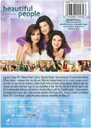 Beautiful People (U.S. TV series) Beautiful People DVD news Final Beautiful Cover Art Front amp Rear