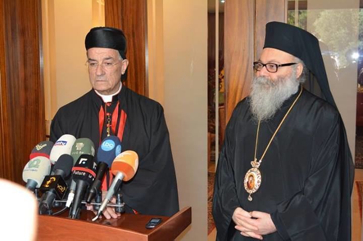 Bechara Boutros al-Rahi Maronite Patriarch of Antioch visits His Beatitude John X