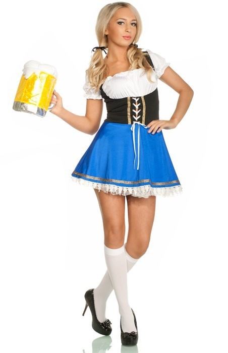 Beer wench Women39s Sexy Beer Girl Costume Blue Beer Wench Women39s Costume