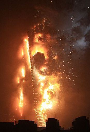 Beijing Television Cultural Center fire New CCTV Hotel Goes Up In Flames Video