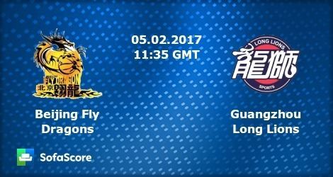 Beikong Fly Dragons Beikong Fly Dragons Foshan LongLions live score video stream and