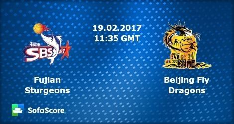 Beikong Fly Dragons Fujian Sturgeons Beikong Fly Dragons live score video stream and